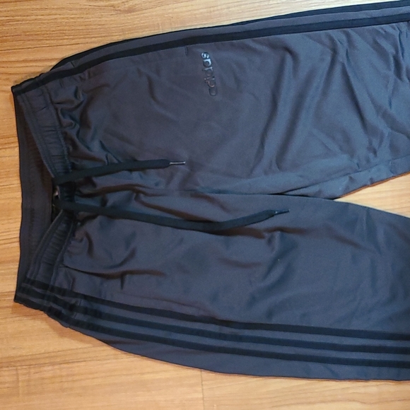 Men's Adidas Dark Gray Jogger Track Pants - Small - Picture 3 of 7
